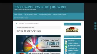 
                            9. Tag: login online tbsbet casino game - tbsbet casino | ...