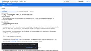 
                            7. Tag Manager API Authorization | Google Tag Manager REST API ...