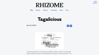 
                            9. Tagalicious | Rhizome