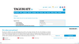 
                            2. TAGEBLATT: E-Paper lesen - Tageblatt.de