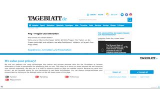 
                            4. TAGEBLATT: Hilfe - Fragen zu TAGEBLATT.de, E-Paper und App ...