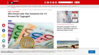 
                            13. Tages- und Festgeld: Ing-Diba zahlt 1,0 Prozent für Tagesgeld ... - Focus