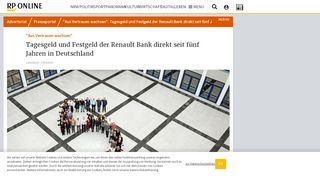 
                            7. Tagesgeld und Festgeld der Renault Bank direkt seit fünf ... - RP Online