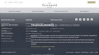 
                            8. Tagesgeld | Varengold Bank AG
