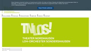 
                            2. Tagesplan Login - Theater Nordhausen