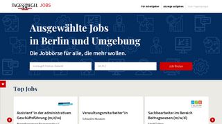 
                            12. Tagesspiegel: Ausgewählte Jobs für Fach- und Führungskräfte in Berlin