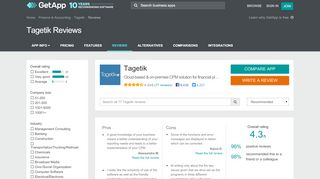 
                            10. Tagetik Reviews - Ratings, Pros & Cons, Analysis and more | GetApp®