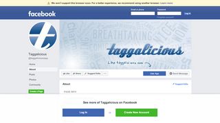 
                            2. Taggalicious - About | Facebook