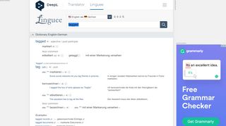 
                            8. tagged - German translation – Linguee