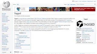
                            8. Tagged - Wikipedia