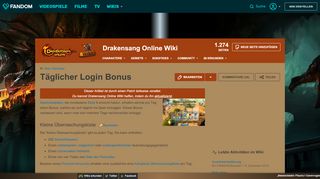 
                            8. Täglicher Login Bonus | Drakensang Online Wiki | FANDOM powered ...