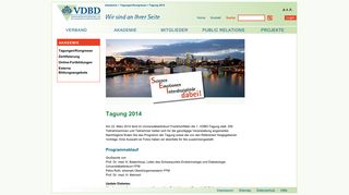 
                            9. Tagung 2014 - VDBD - Verband der Diabetes-Beratungs- und ...