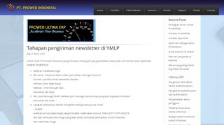 
                            11. Tahapan pengiriman newsletter di YMLP | PT Proweb Indonesia