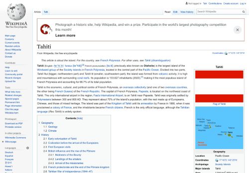 
                            9. Tahiti - Wikipedia