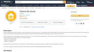 
                            10. TaHoma By Somfy: Amazon.co.uk: Alexa Skills