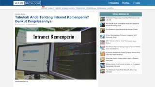 
                            9. Tahukah Anda Tentang Intranet Kemenperin? Berikut Penjelasannya ...