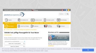 
                            11. TAHUNA-Tool: pfiffige Planungshilfe für Teasi-Nutzer - PocketNavigation