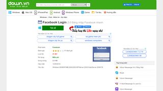 
                            5. Tải Facebook Login 2.0 - Đăng nhập Facebook nhanh - Down.vn