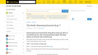 
                            9. Tài khoản Samsung Account là gì ? - Thegioididong.com