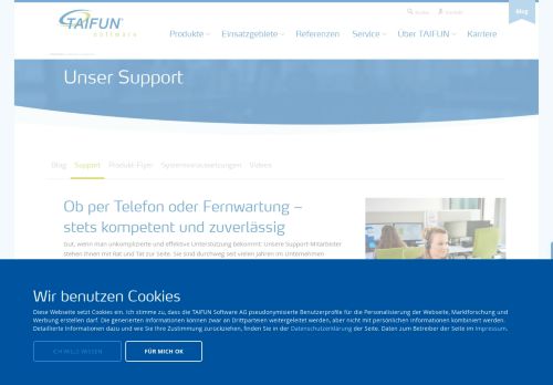 
                            2. TAIFUN Support - TAIFUN Software
