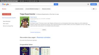 
                            13. Taiga Experiments: 12 Science Experiments in One Hour or Less - Google Books-Ergebnisseite