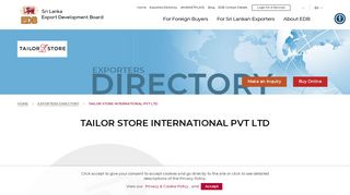 
                            5. TAILOR STORE INTERNATIONAL PVT LTD