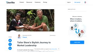 
                            4. Tailor Store's Stylish Journey to Market Leadership - Userlike