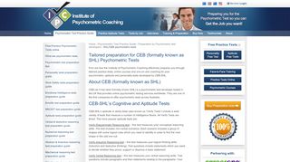 
                            10. Tailored preparation for CEB (formally known as SHL) Psychometric ...