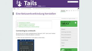 
                            6. Tails - Eine Netzwerkverbindung herstellen