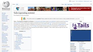 
                            8. Tails (operating system) - Wikipedia