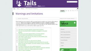 
                            3. Tails - Warning