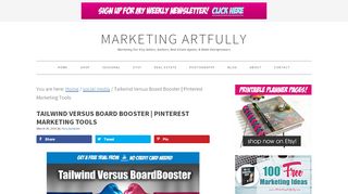 
                            7. Tailwind Versus Board Booster | Pinterest Marketing Tools | Marketing ...