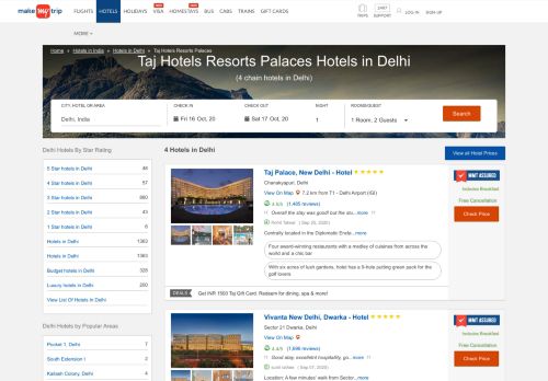 
                            13. Taj Hotels Resorts Palaces Delhi - Book Delhi Hotels with 80% OFF ...