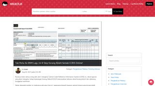 
                            9. Tak Perlu Ke BNM Lagi, Ini 8 Step Korang Boleh Semak ...