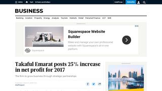 
                            10. Takaful Emarat posts 25% increase in net profit for 2017 - Gulf News
