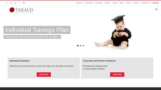 
                            2. TAKAUD Savings & Pensions: Home Page