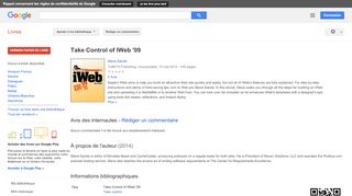 
                            9. Take Control of IWeb '09