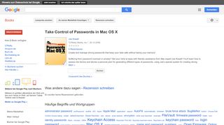 
                            10. Take Control of Passwords in Mac OS X - Google Books-Ergebnisseite