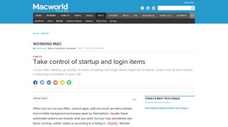 
                            2. Take control of startup and login items | Macworld
