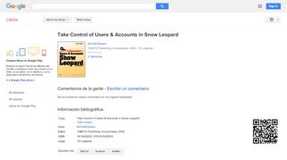 
                            13. Take Control of Users & Accounts in Snow Leopard - Resultado de Google Books