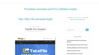 
                            1. Take File premium login – Premium Accounts and Free Lifetime Logins