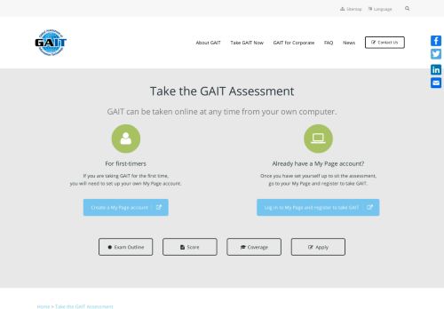 
                            9. Take the GAIT Assessment – GAIT