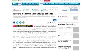 
                            9. Take the loan route to reap Esop bonanza - The Economic Times