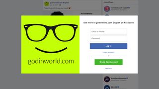 
                            3. Take the test find ouy your result - godinworld.com English | Facebook