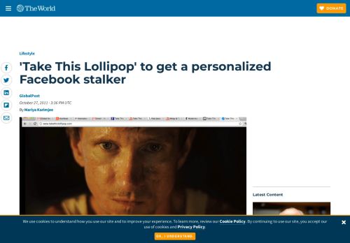 
                            4. 'Take This Lollipop' to get a personalized Facebook stalker | Public ...