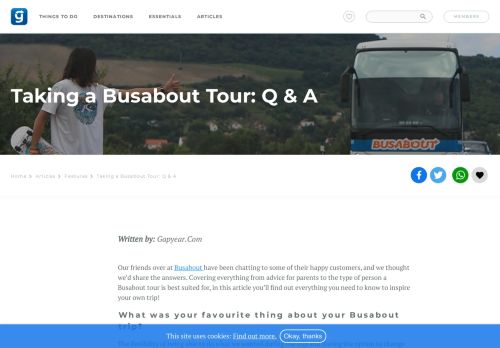 
                            12. Taking a Busabout Tour: Q & A - Gap Year