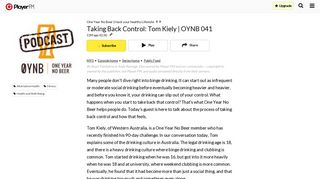 
                            10. Taking Back Control: Tom Kiely | OYNB 041 One Year No Beer | Hack ...