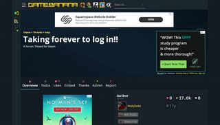 
                            2. Taking forever to log in!! | Steam Forum Threads - GameBanana