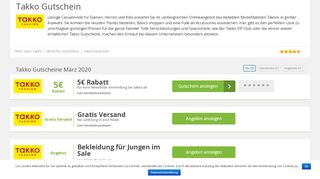 
                            11. Takko Gutschein Feb. 2019 » 50% + 5€ Rabatt & 3 weitere Codes