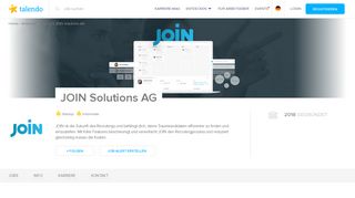 
                            8. talendo - JOIN Solutions AG